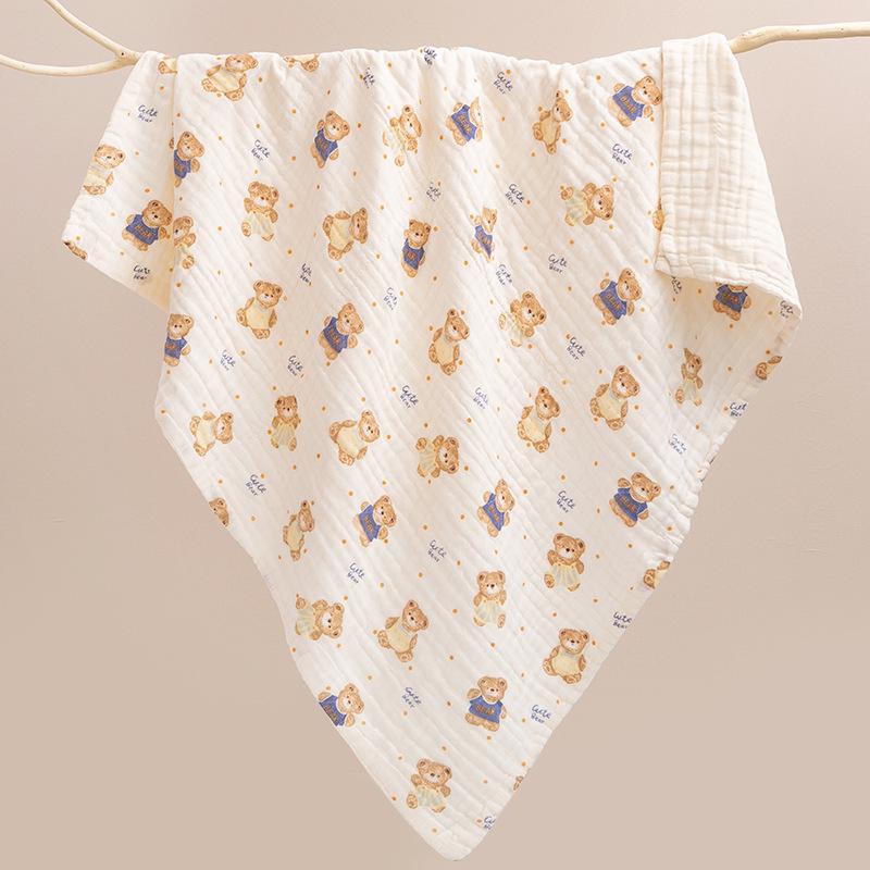 Newborn Pure Cotton Cartoon Bath Towel - Absorbent, Cute & Skin-friendly 0*0