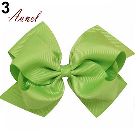 Fantastic 1Pc Large Double Layers Hairbow Hair Bow Grosgrain Ribbon Clip Hairpin