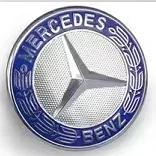HSVK2 57mm Star Flat Hood Bonnet Logo Emblem Badge For Mercedes Benz W204 W124 W201 W202 W212 W220 W205 automobile