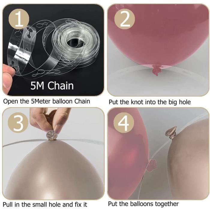 Kit d'arc de ballons de pêche rose poussiéreux décorations de fête d'anniversaire de douche de bébé de mariage