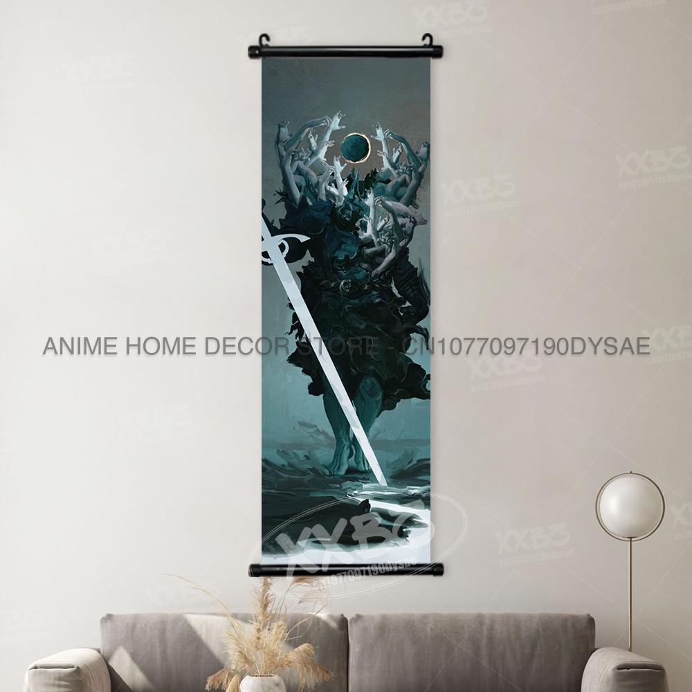 Berserk Poster Anime Scrolls Picture Guts Hanging Painting Griffith Wallpaper Casca Home Decoration Black Swordsman Wall Artwork
