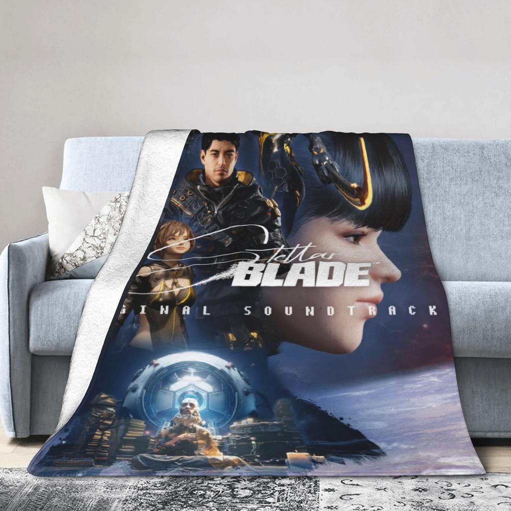 Stellar Blade EVE Flannel printed blanket suitable for all seasons suitable for living room office sofa and travel 180x250CM