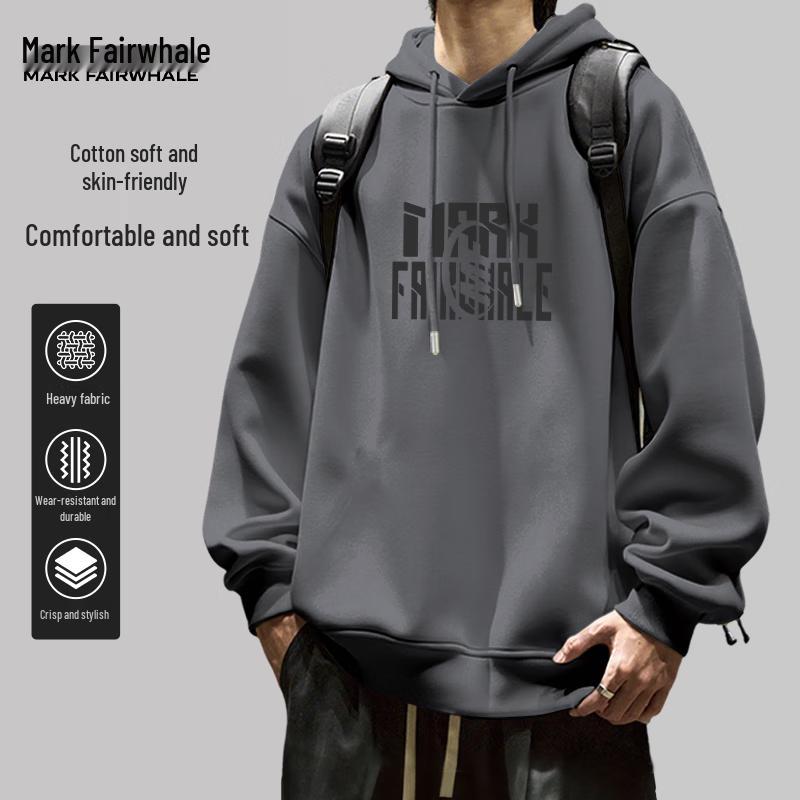 

Mark Fairwhale Men s Loose Fit Heavyweight Hoodie 2XL