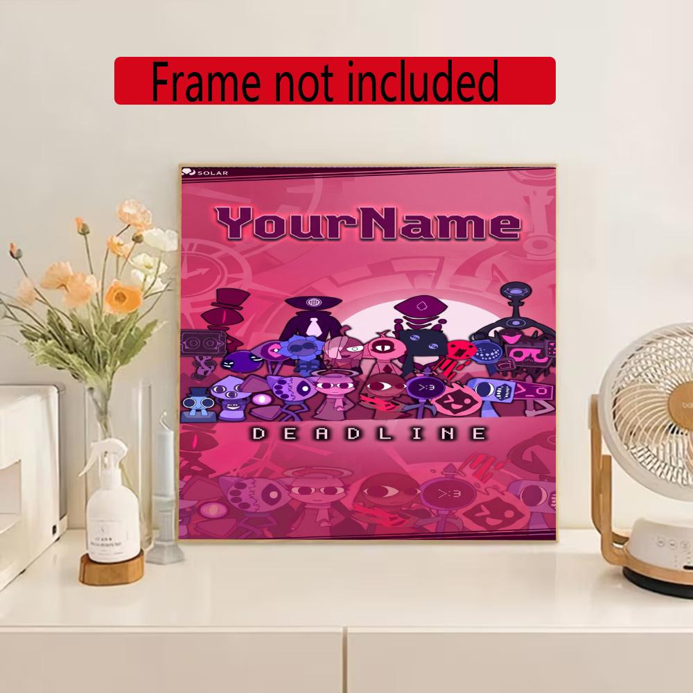 Incredibox Customize Your Name Diamond Painting Round Diamond Diy Frameless Holiday Artwork Suitable For Home Office Wall Decoration