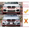 For BMW X5 F15 M 2014-2018 Specific Front & Rear Bumper Towing Hook Cover - Durable Hauling Shell Cap #51118060131 51128062757