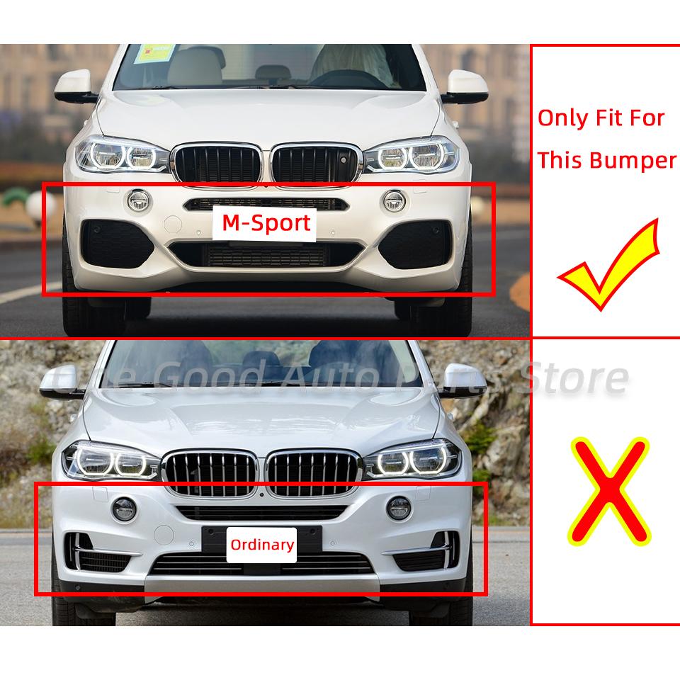 For BMW X5 F15 M 2014-2018 Specific Front & Rear Bumper Towing Hook Cover - Durable Hauling Shell Cap #51118060131 51128062757