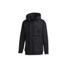 3in1 Down Jkt Multiple Pockets Outdoor Sports Detachable Hooded Down Jacket Black Men's GP2916