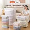 Vacuum Compression Bags for Clothing and Blankets, No Pump Space Saver, Heavy Duty Sealed Travel Packing Bags with Hand Roll