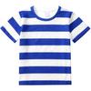 Kontrastfarben mit Streifen Kurzarm Neu T-Shirt Tops Damen Sommer Herren und Kinder schnell trocknendes T-Shirt