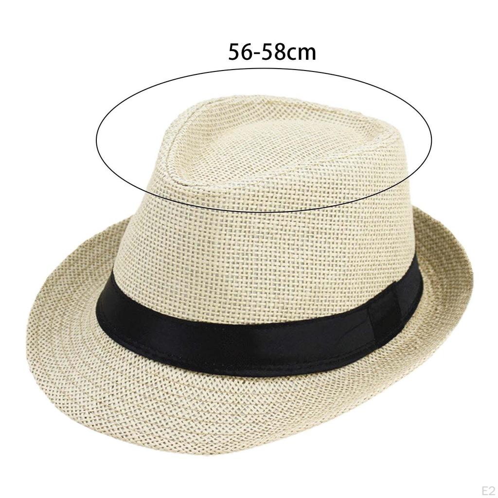 Papyrus Hat Beach Portable Adult Men Women Trendy Lightweight Sun Top for Fishing Travel