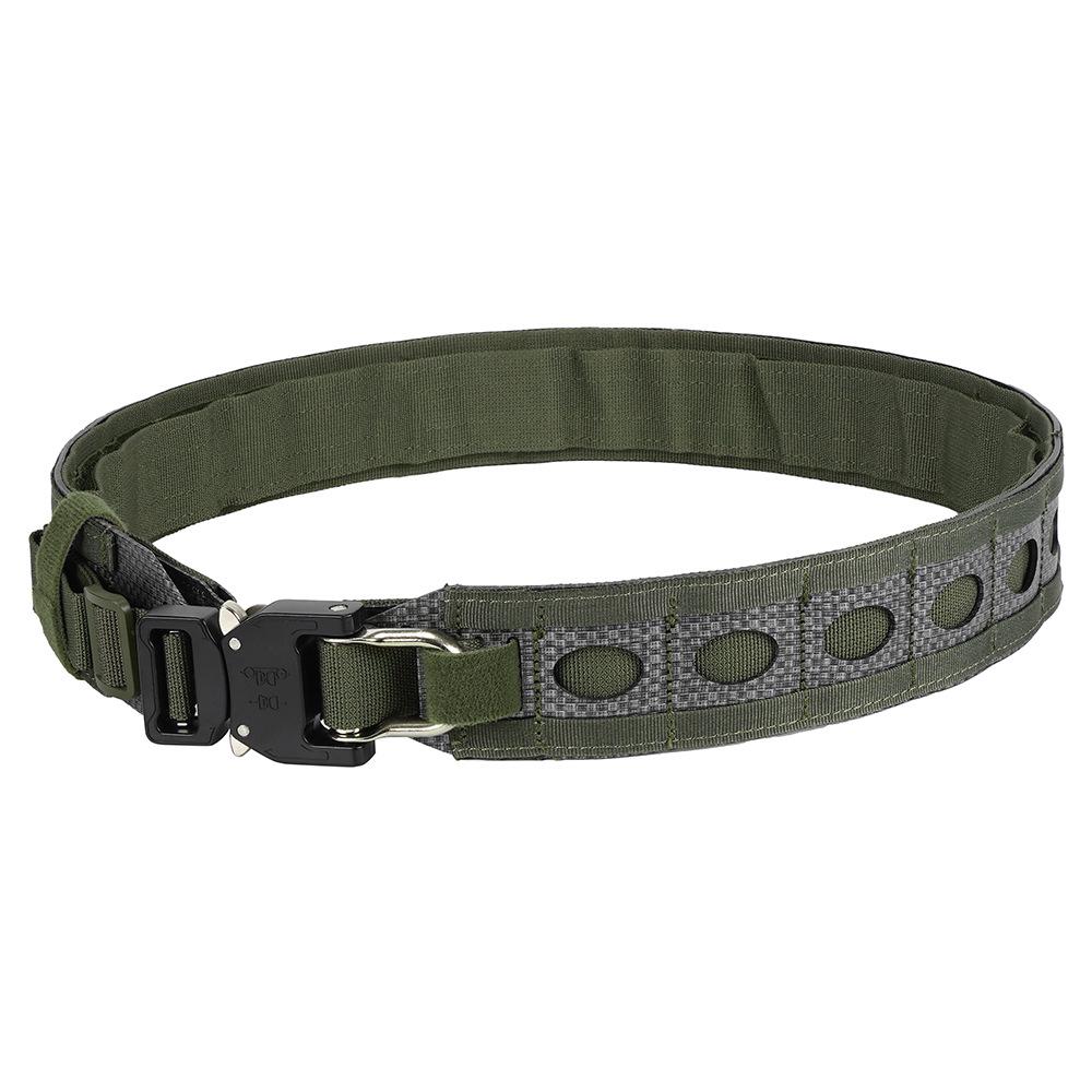 Bison Lightweight Double Layer Tactical Belt with Quick Release Metal Buckle