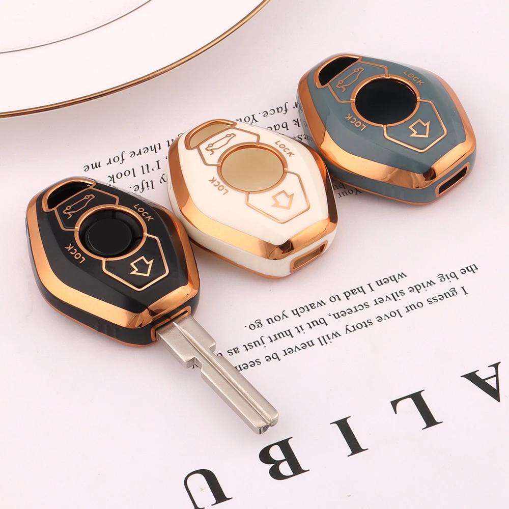1Pc Car Key Case Cover Protector Shell Holder Car Interior Accessories for BMW 3 5 7 Series E38 E39 E46 E83 M5 325i X3 X5 Z3 Z4