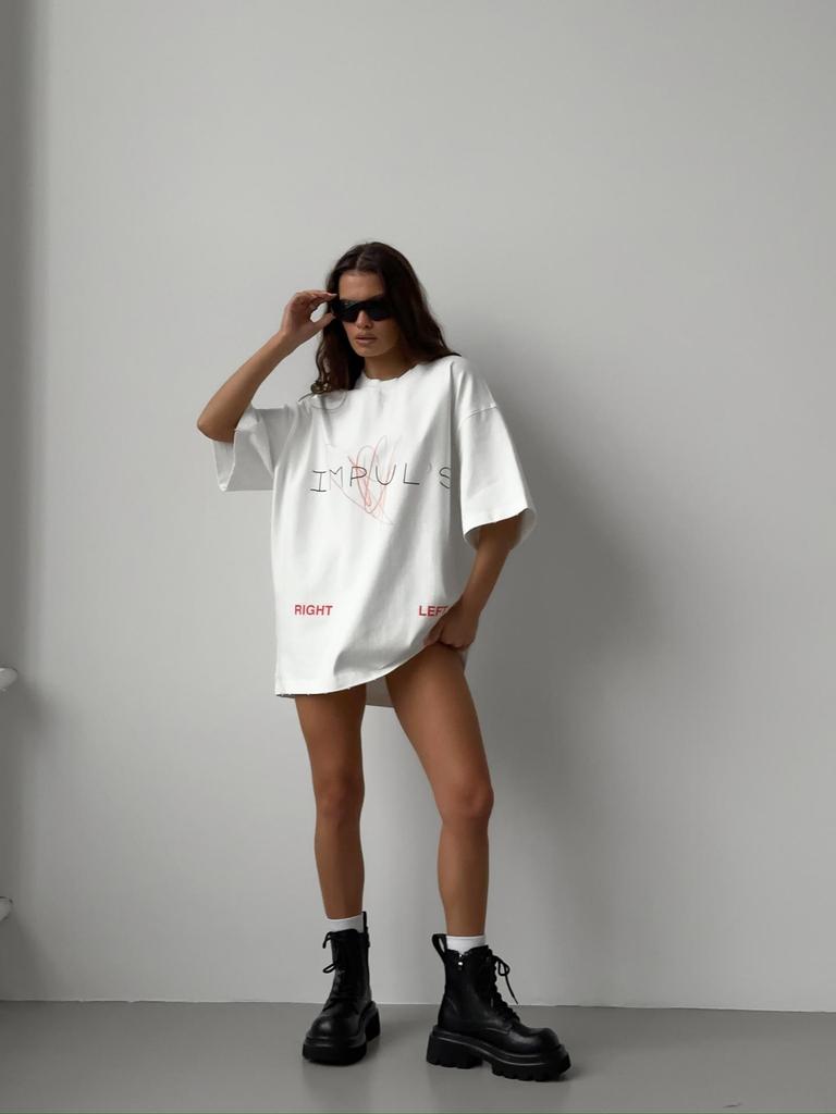 Women's American Letter Print Crew Neck Short Sleeve T-Shirt - Trendy, Loose, Casual, Versatile Top.