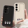 Little Astronaut Print Soft Shockproof Phone Case For Samsung S25 Ultra S24 FE S23 Plus S22 A56 A36 A16 A55 A06 A05 A15 A35 A54 Matte TPU Bumper Cover