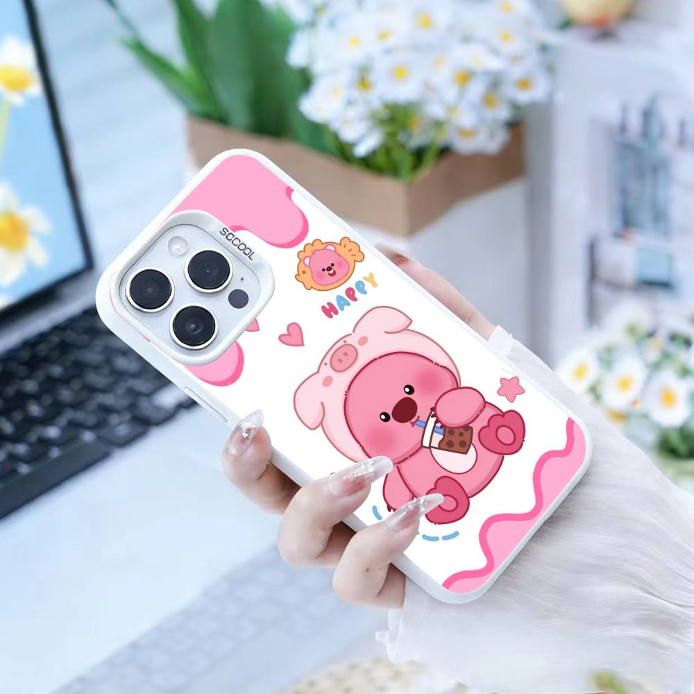 Cute Cartoon L-loopy Phone Case For IPhone 16 17 15 14 12 13 Pro Max Black Color Shockproof Cover