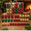Christmas Ornament Set: 100pcs Mixed Color Balls (3-6cm) - Glossy, Matte, Hollow Decorations