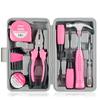 13PCS Tool Set General House Hold Hand Tool Kit with Plastic Toolbox Storage Case Used To Car Repair And Home Repair