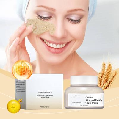 Pirinç Unu Bal Maskesi Gözenek Sebum Bakımı Kuru Ve Hassas Ciltler İçin Uygun Gözenek Temizleyici Nemlendirici Maske