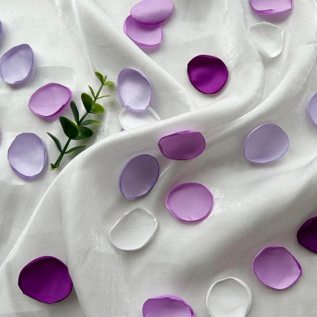 400Pcs Rose Petals for Wedding Decor Lavender Purple Silk Petals Flower Girl Scatter Petals for Aisle Table Centerpieces Reception, Bridal Shower