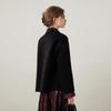 Bailuyu Winter 100% Merino Wool Lapel Button Short Coat