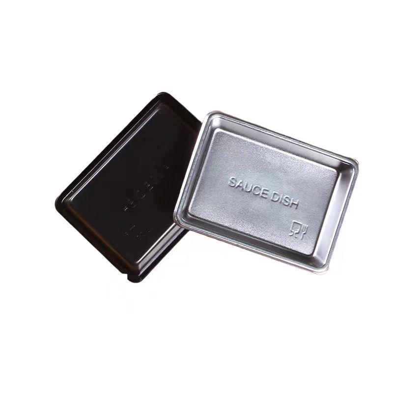 100Pcs Disposable Sauce Dish Sushi Seasoning Tray Plastic Mustard Bowl Dipping Plate Vinegar Container Serving Trays For Home