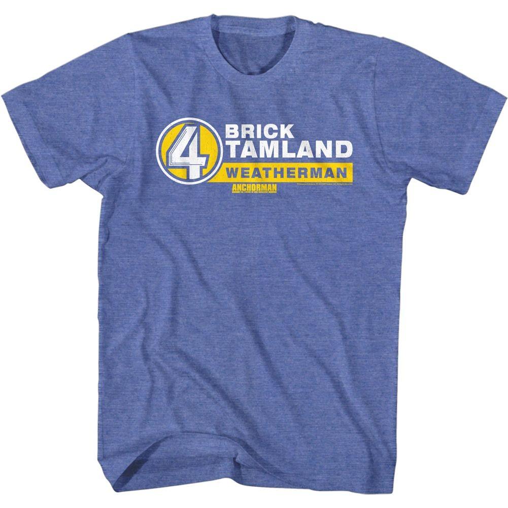 Anchorman - B. Tamkand Name Tag - Short Sleeve - Heather - Adult - T-Shirt 2XL