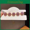 Flower Jewelry Women Elegant Gold Plated Zirconia Geometric Bracelet For Fashion Accessories
