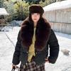 Large lapel short cotton clothes women's new winter thickened and thin versatile warm cotton-padded jacket