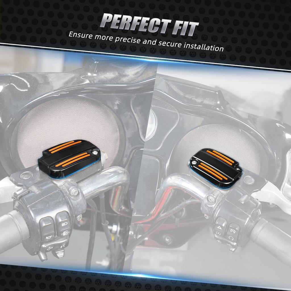 For Harley Street Glide Road Glide Road King /Special 18-20 Front Brake Clutch Master Cylinder Cover Electra Glide Ultra Limited