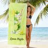 Beach Towel Watercolor Tropical Drink Print Microfiber Towel for Men Women Summer Vacation Beach Pool Yoga Camping Trip