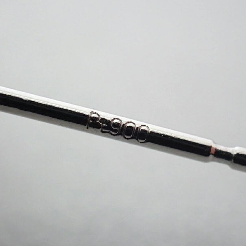 [Nuevo] Pt900 Perla blanca de los mares del Sur (tipo crema) pendientes/g440-32