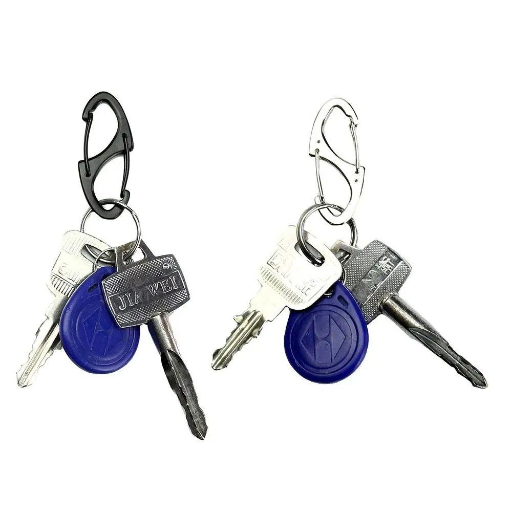 5 Adet Çinko Çinko Çinko Alaşımı S Tipi Anahtarlık Kancası Çift Taraflı Sırt Çantası Çıtçıtı Dağcılık