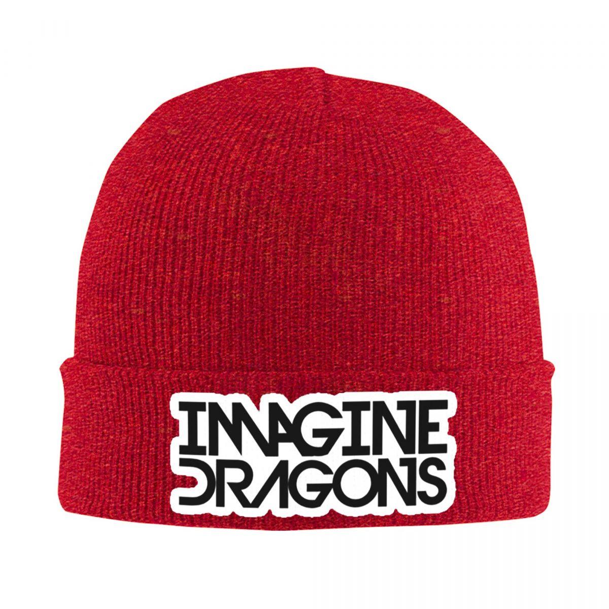 

Imagine Dragons Warm Knitted Cap Hip Hop Bonnet Hat Autumn Winter Outdoor Beanies Hats for Unisex Adult One Size