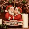 Xmas Tree Hanging Pendant Growing Old Together Since 2025 Personalized Acrylic Christmas Ornament Santa Couple Decoration