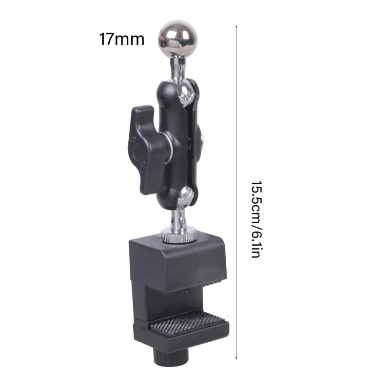Double 1/4 Inch Screw Mount Clamp Bracket Suitable for Camera Tripods Phone Holders Navigation Mounts 48mm Thick Support