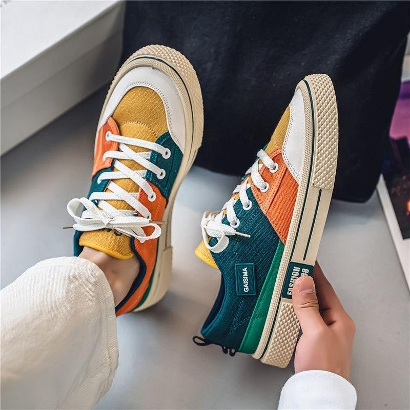 Fashion Lightweight Man Shoe Miked Colour Korean Style Casual Shoes for Men Classic Original Common Size 44 Luxury Sale Deals Sneakers