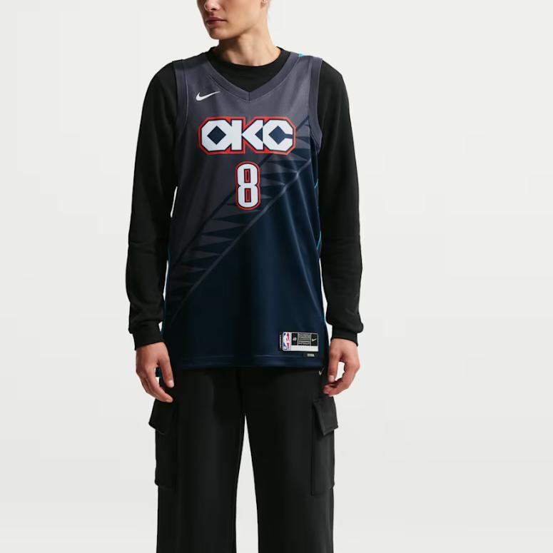 Nike Jalen Williams Oklahoma City Thunder City Edition Men's Nike Nba Swingman Jersey HM5990-439