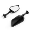 Black Left Right Rear View Mirrors For KAWASAKI NINJA 250R EX250 2008-2013