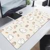 Cute Bunny Mouse Pad Purple Flower Large Gamer Mousepad Keyboard Mat XXXL Mouse Mats Kawaii Rubber Desk Pad Xcm Desk Rugs
