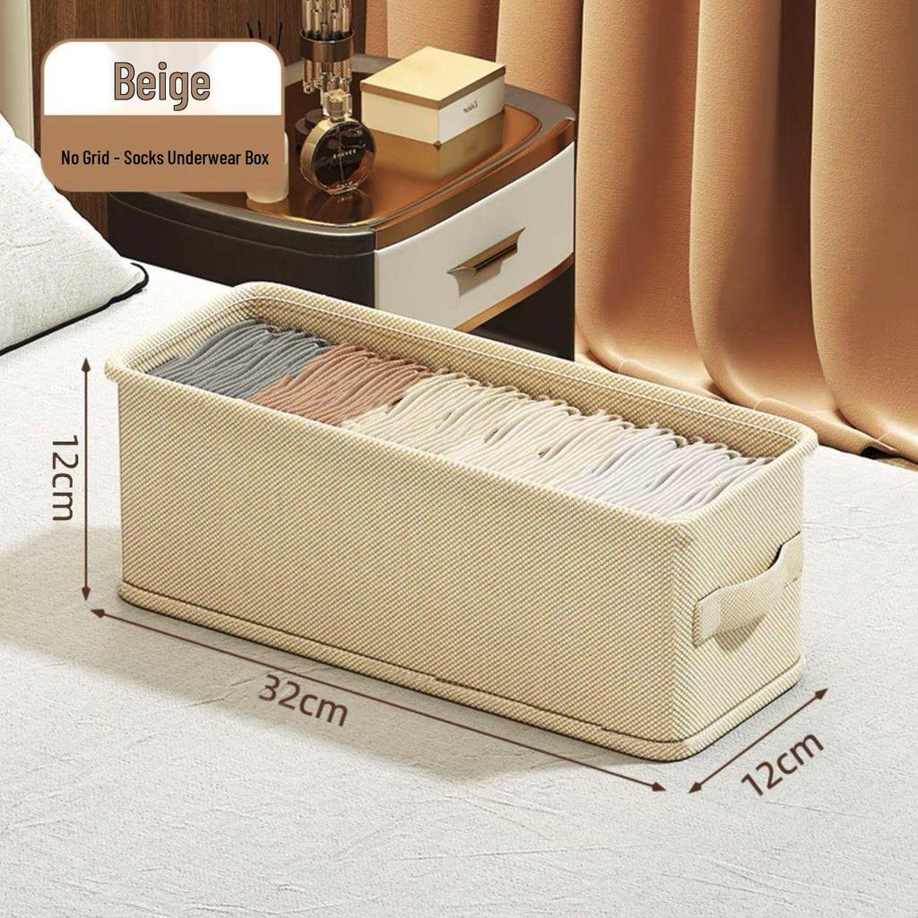 Dorm Underwear & Socks Organizer: Three-in-One Drawer Storage Box for Bras and Underpants