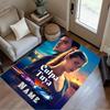 Night Drive Romance Personalized Name Area Rug Design for Game Room Entryway Living Rooms Study room Anti-slip Rug Office home decor
