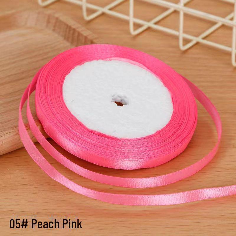 0,6 cm saténová stuha pro DIY mašle, čelenky do vlasů, svatební kytice a balení dárků