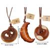 Elegant Alkaline Bread Dough Car Hanging Ornament Sturdy and Delicate Materials for Trendy Drivers and Collectors