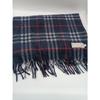 Used BURBERRYS Check Cashmere Scarf NVY