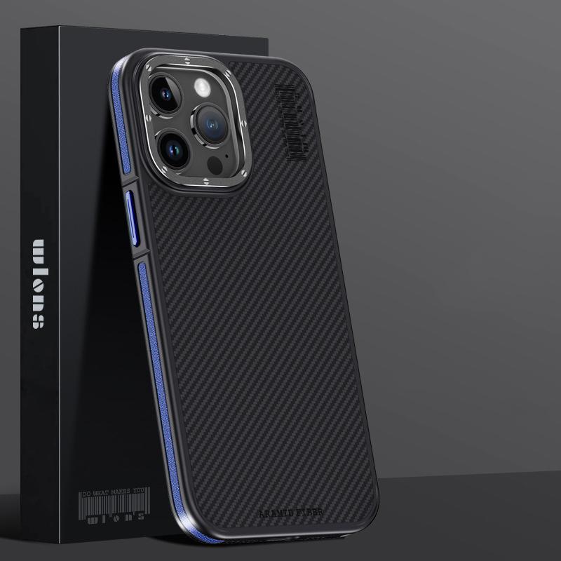 Conelz For 600D Kevlar Series Iphone pro 15 Pro Case with Magnetic Metal Camera Ring Wrapped Edge for iPhone 15 pro max Case For iPhone 15 Pro
