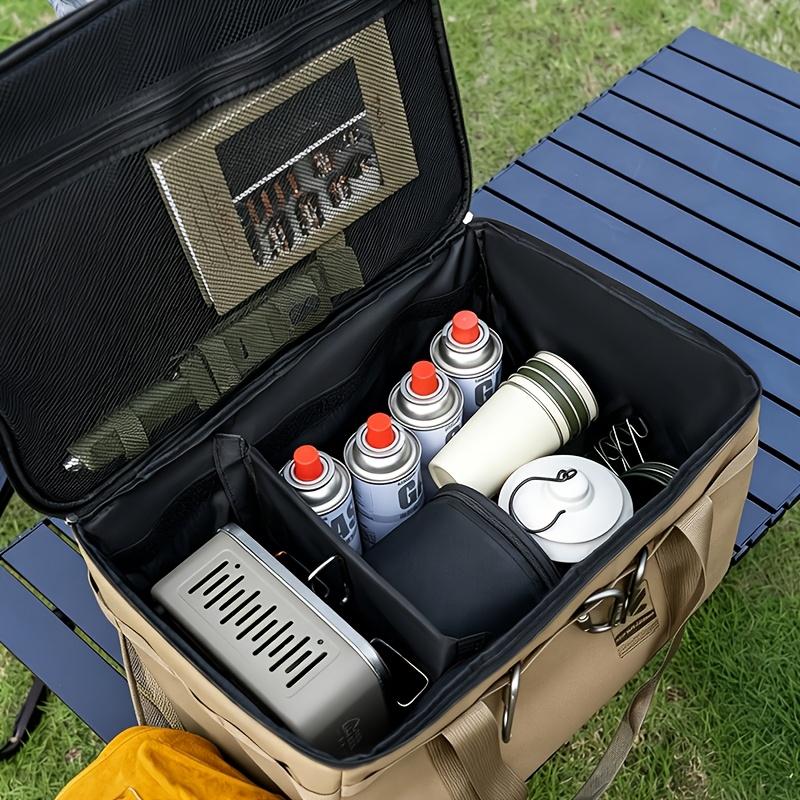 42L Outdoor Camping Storage Bag Large Capacity Picnic Bag Wear-Resistant Bottom Foldable Multifunctional Outdoor Gear Storage Bag