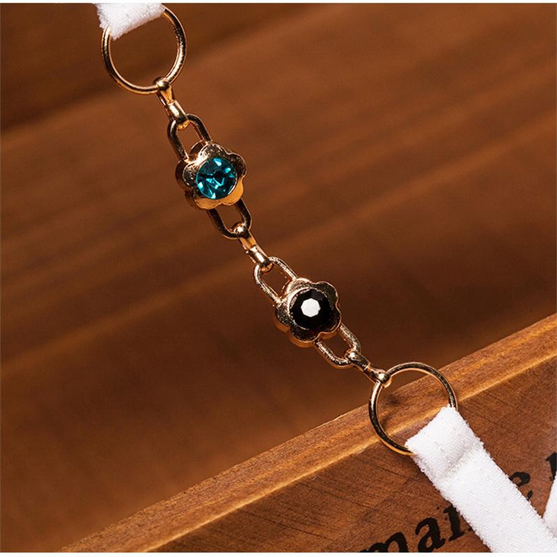 Transparent Women's Panties Sweet Underwear Open Crotch Thongs Embroidery Sexy Lingerie Adjustable G-Strings T-Back