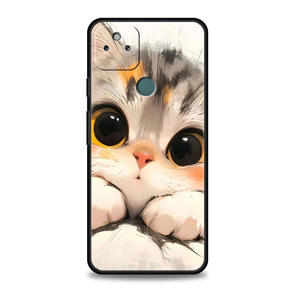 Cute Cat Phone Case Cover for Google Pixel 10 9 8 7 6 9A 8A 7A 6A Pro Shockproof Soft TPU 9 Pro XL Shell Capas Fundas Coque Bags