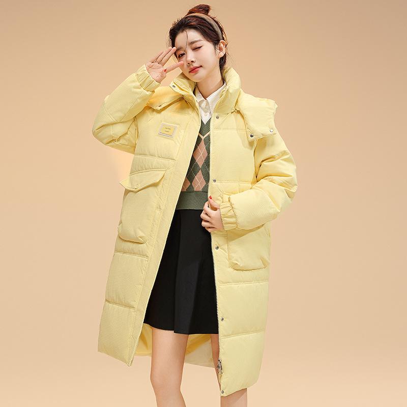 Chinese opera long knee-length cotton-padded clothes, winter new thickened couple coats, women's small cotton-padded clothes