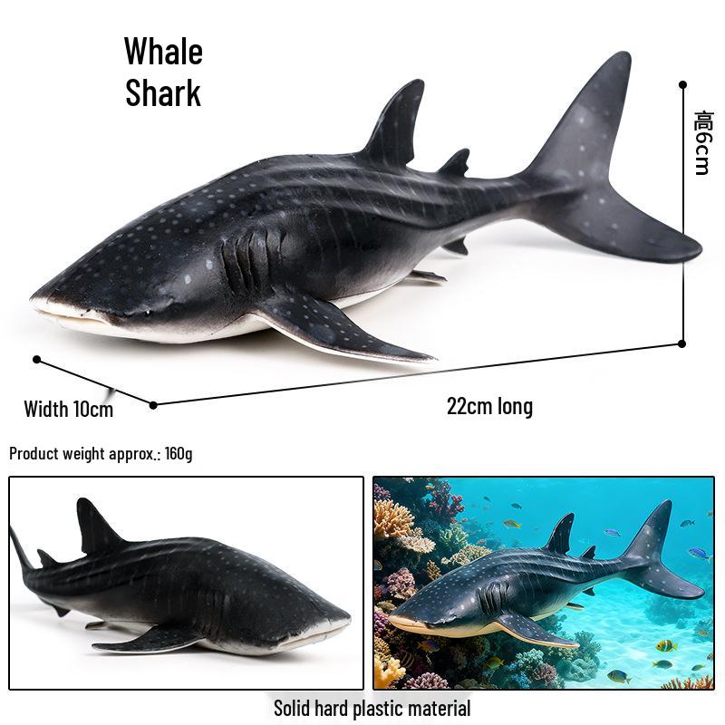 Mutated Three-Headed Great White Shark Toy Model